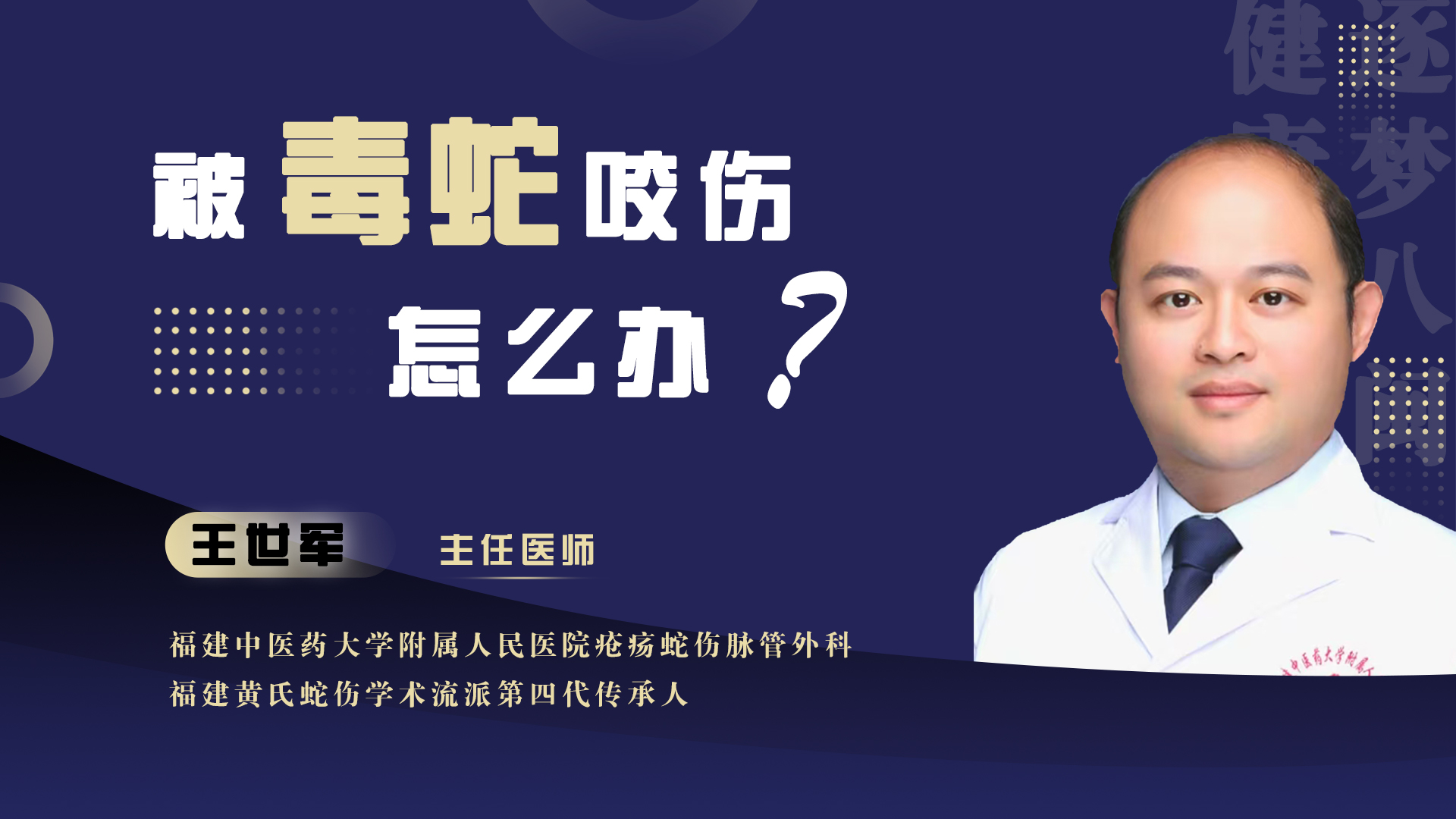 被毒蛇咬伤怎么办？